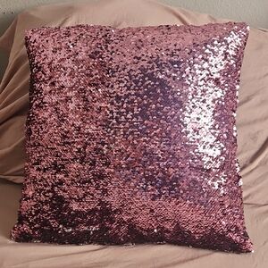 Sequin Throw Pillow - Pink